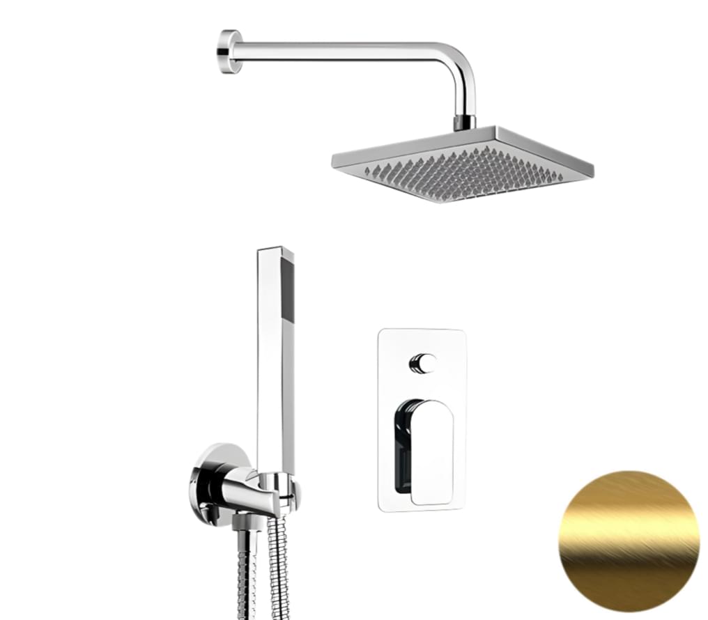 Плитка Remer Infinity Душевая система INFINITY золото брашированное  поверхность брашированная