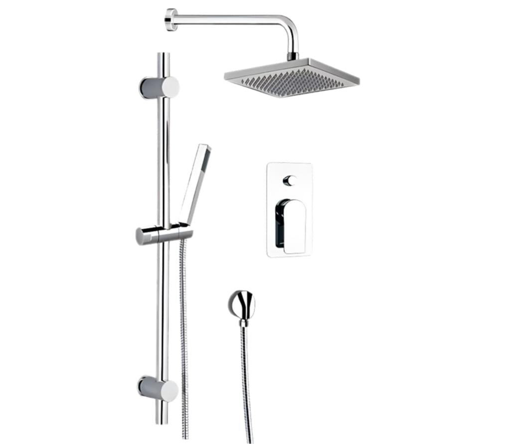 Плитка Remer Infinity Душевая система квадратная INFINITY хром  поверхность глянец