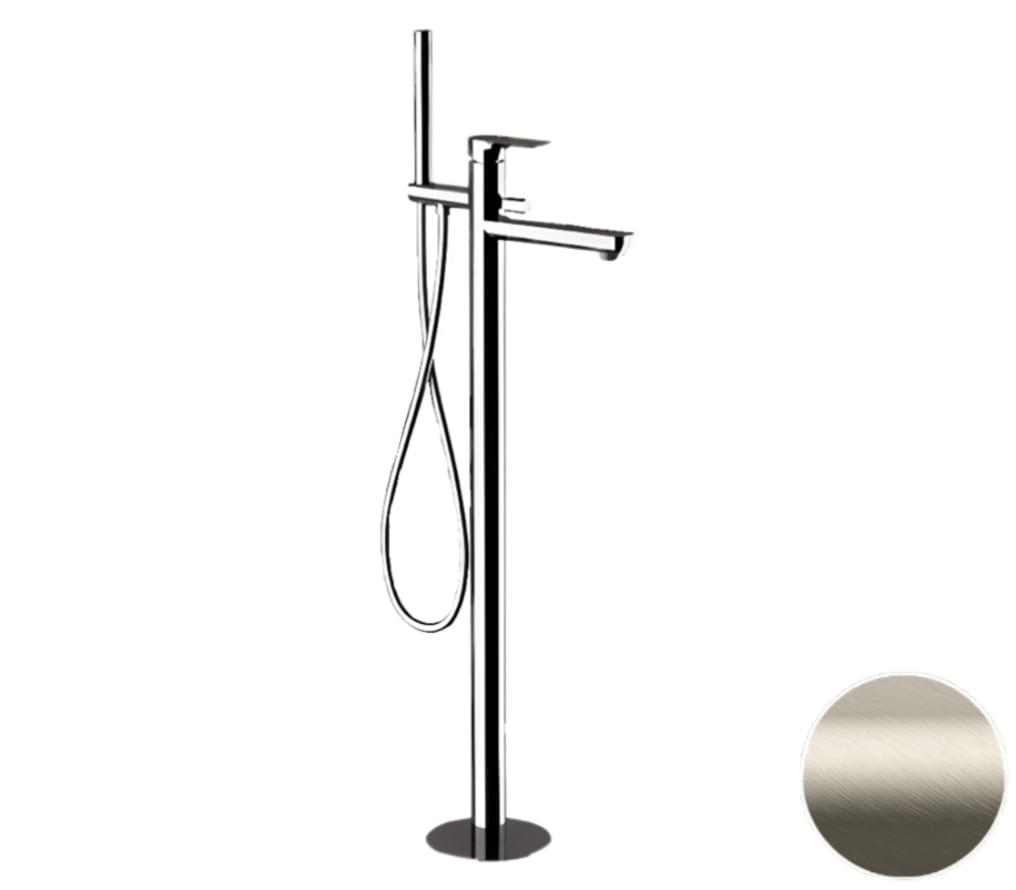 Плитка Remer Infinity Напольный смеситель для ванны INFINITY сталь  поверхность матовая