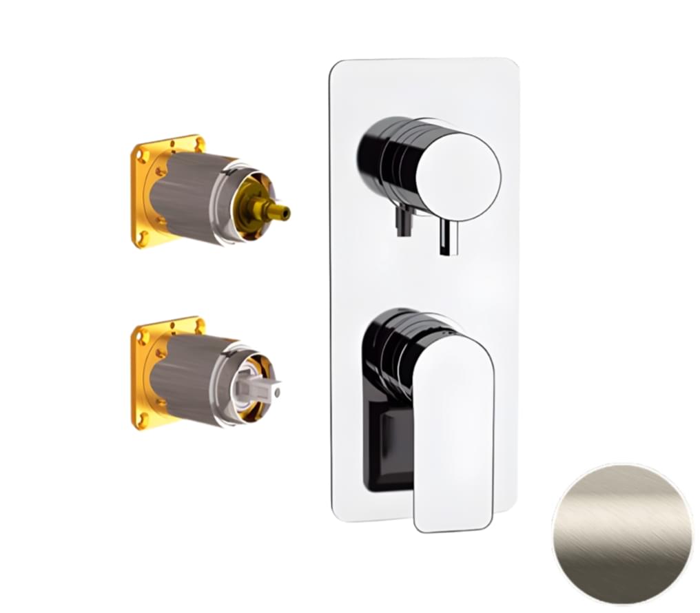 Плитка Remer Infinity Смеситель встраиваемый для душа INFINITY сталь  поверхность матовая