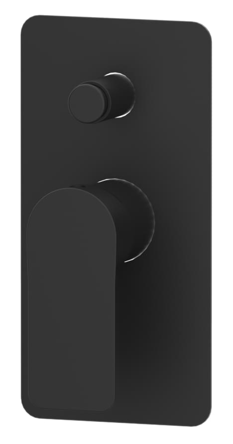 Плитка Remer Infinity Смеситель встраиваемый для душа INFINITY черный матовый  поверхность матовая