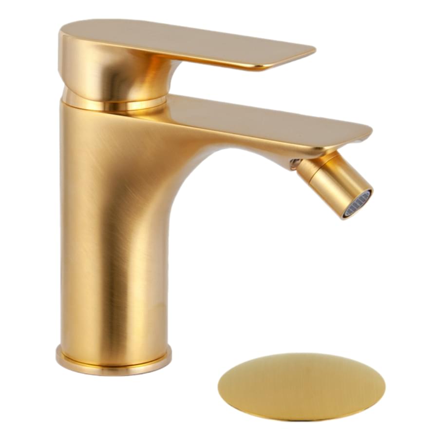 Плитка Remer Infinity Смеситель для биде INFINITY золото брашированное  поверхность брашированная