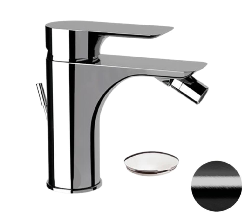 Плитка Remer Infinity Смеситель для биде INFINITY черный брашированный хром  поверхность брашированная