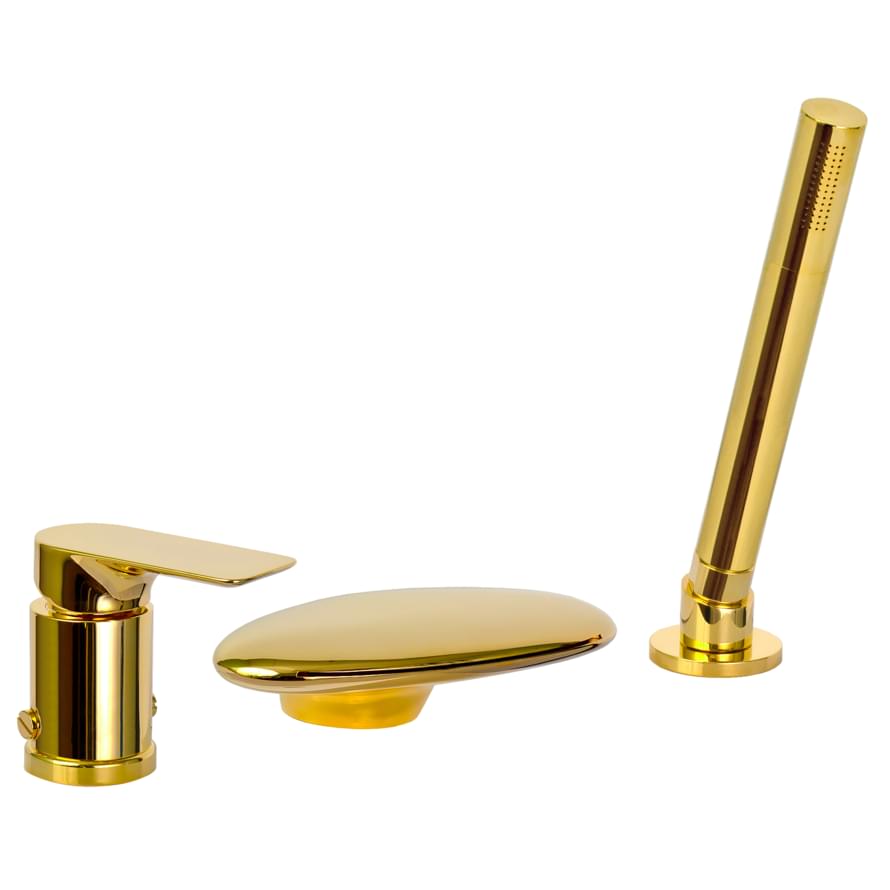 Плитка Remer Infinity Смеситель для ванны INFINITY золото глянцевое  поверхность глянец