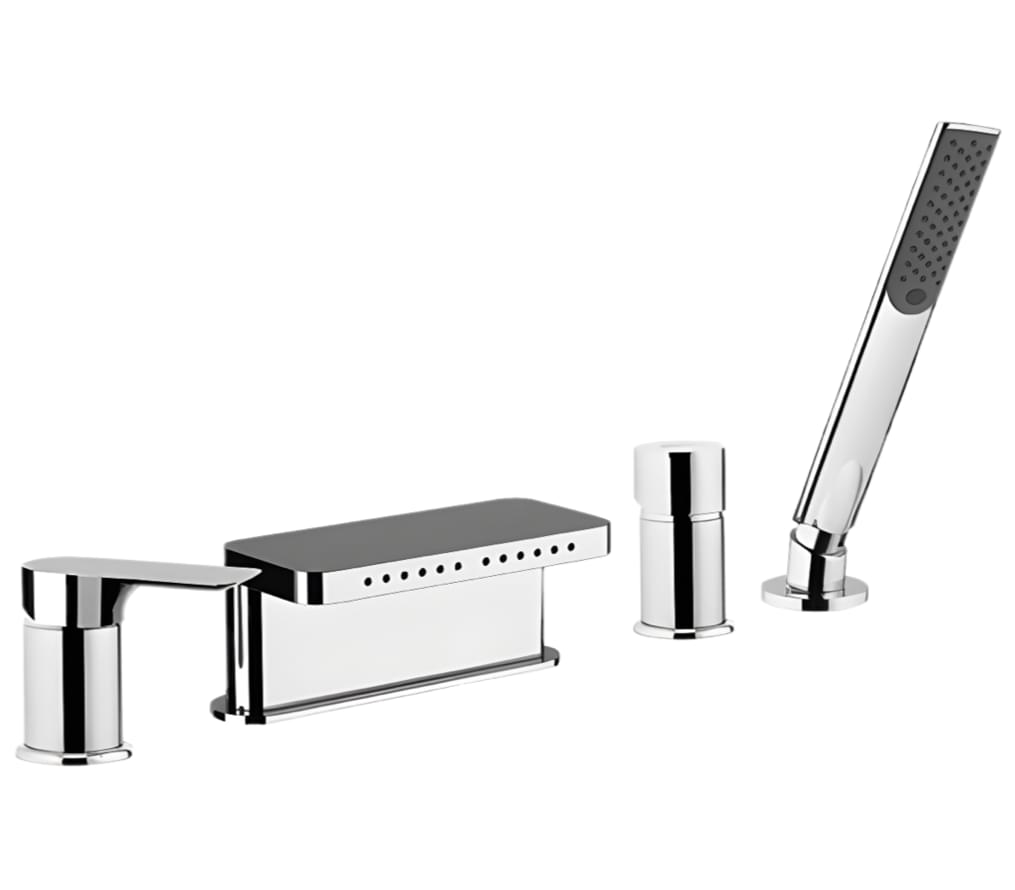 Плитка Remer Infinity Смеситель для ванны квадратный INFINITY хром  поверхность глянец