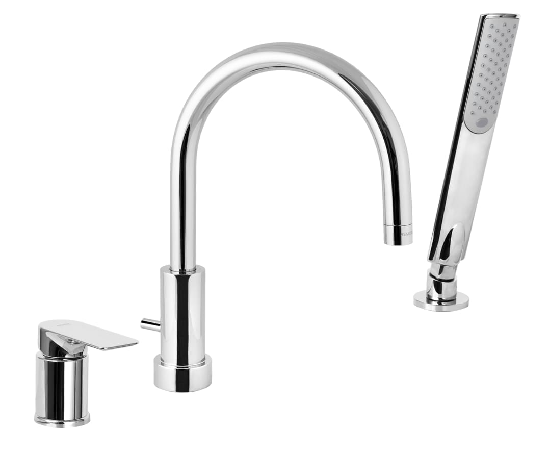 Плитка Remer Infinity Смеситель для ванны округлый INFINITY хром  поверхность глянец