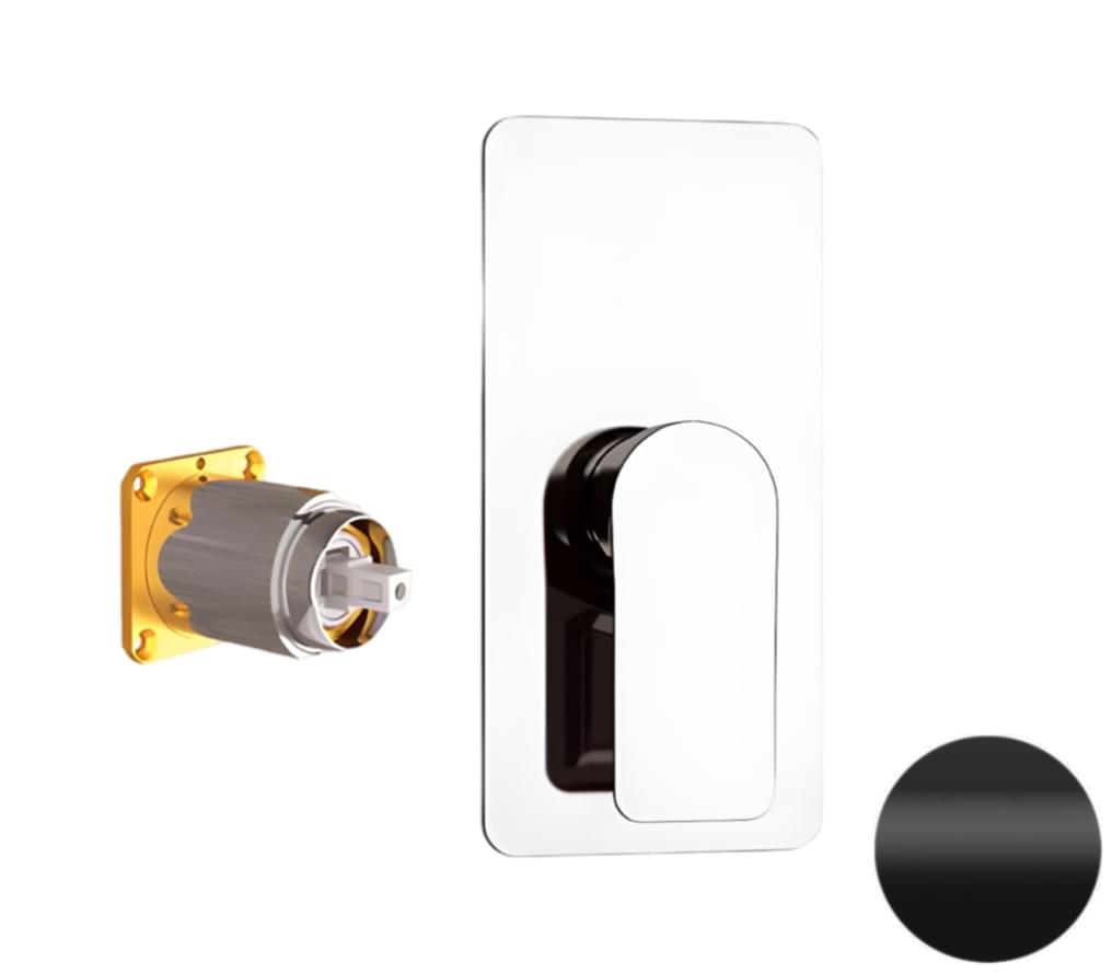 Плитка Remer Infinity Смеситель для душа INFINITY встраиваемый черный матовый  поверхность матовая