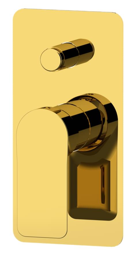 Плитка Remer Infinity Смеситель для душа на 2 выхода INFINITY золото глянцевое  поверхность глянец