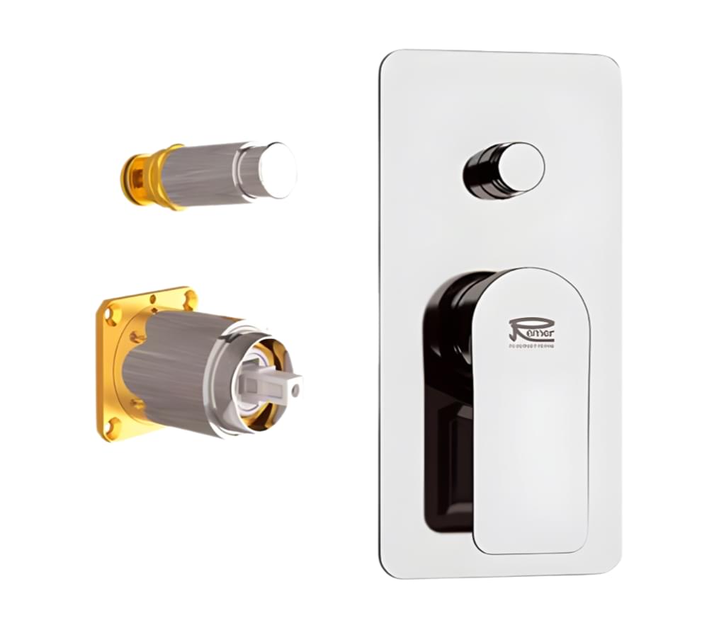 Плитка Remer Infinity Смеситель для душа округлый на 2 выхода INFINITY хром  поверхность глянец