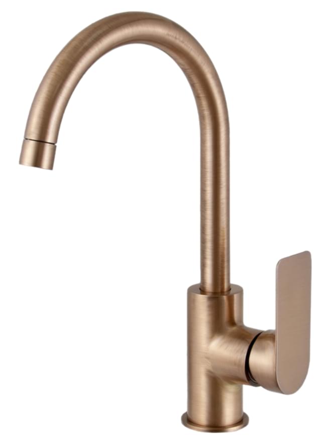 Плитка Remer Infinity Смеситель для кухни INFINITY состаренная латунь  поверхность брашированная