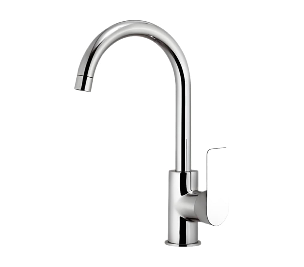 Плитка Remer Infinity Смеситель для кухни с поворотным изливом INFINITY хром  поверхность глянец