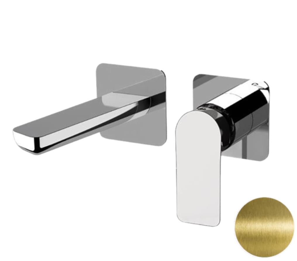 Плитка Remer Infinity Смеситель для раковины встраиваемый INFINITY состаренная латунь  поверхность брашированная