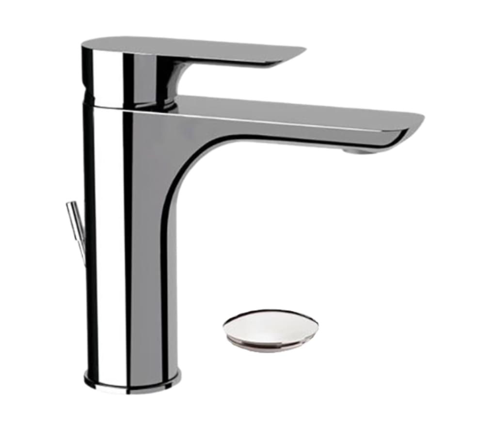 Плитка Remer Infinity Смеситель для раковины с донным клапаном INFINITY хром  поверхность глянец