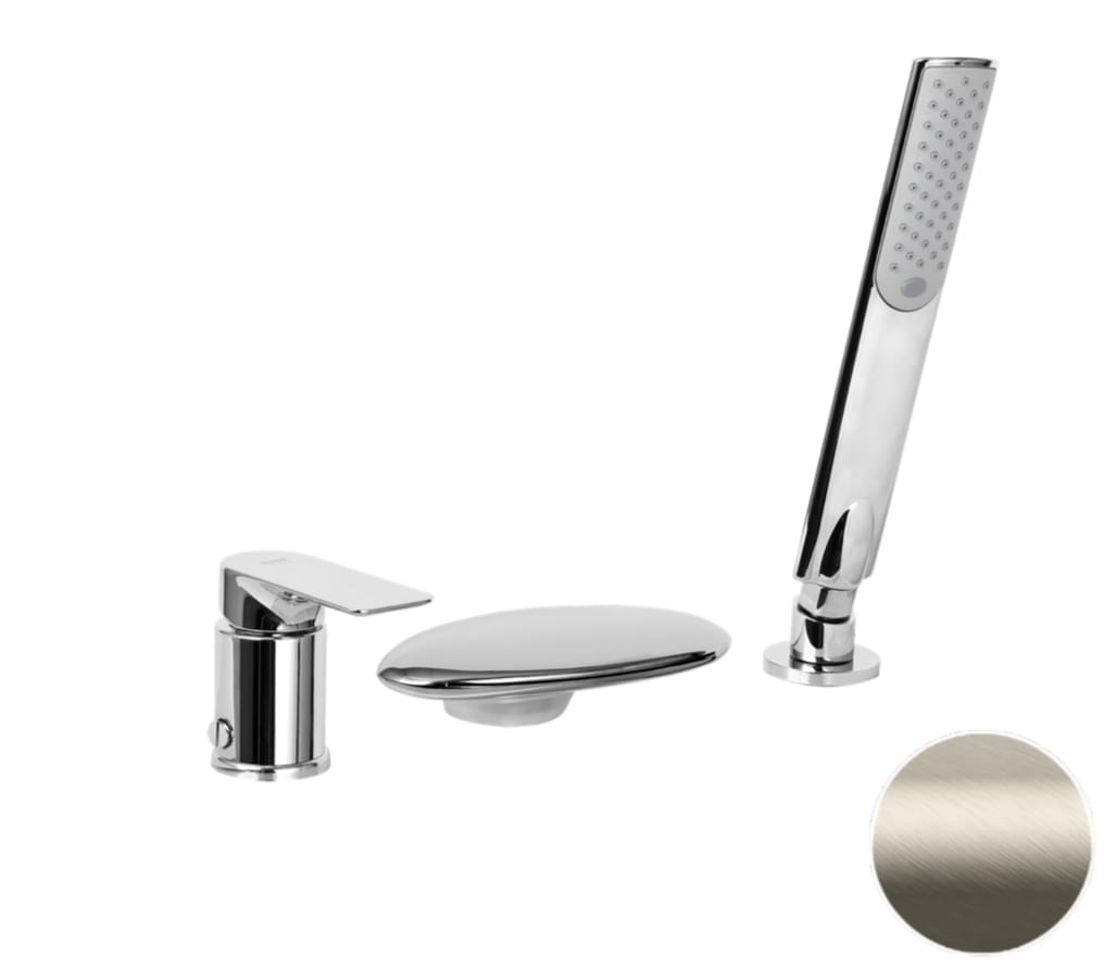 Плитка Remer Infinity Смеситель на борт ванны INFINITY сталь  поверхность матовая