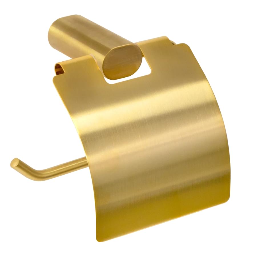 Плитка Remer Lounge Бумагодержатель LOUNGE золото брашированное  поверхность брашированная