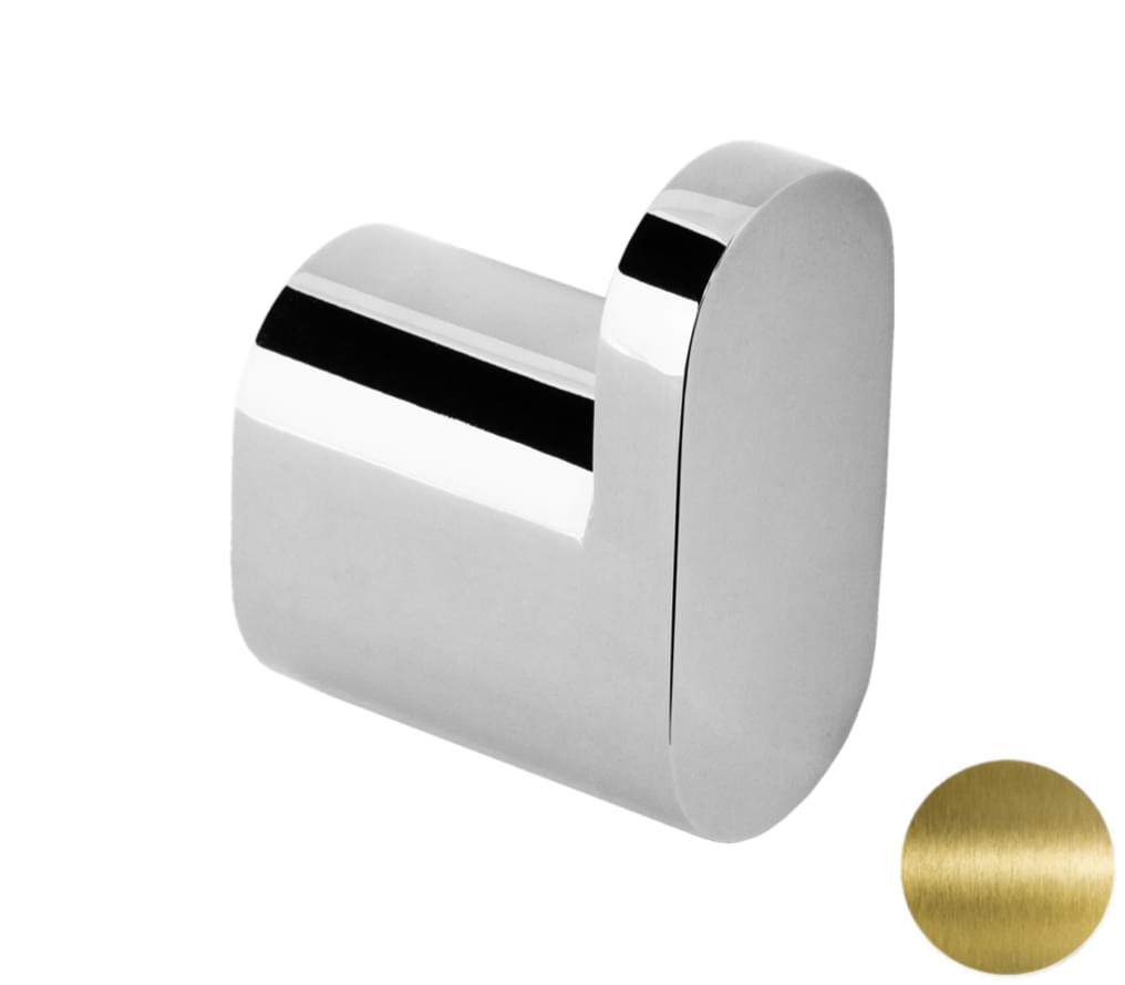 Плитка Remer Lounge Крючок LOUNGE состаренная латунь  поверхность брашированная