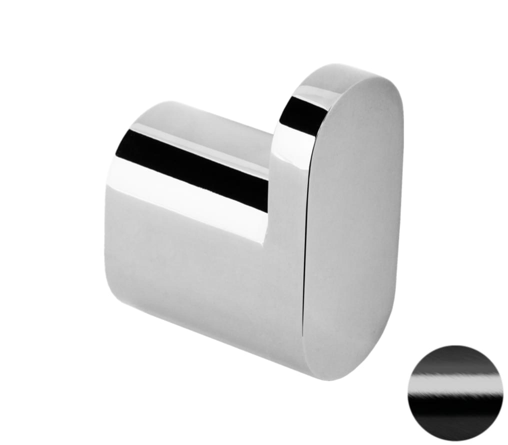 Плитка Remer Lounge Крючок LOUNGE черный брашированный хром  поверхность брашированная