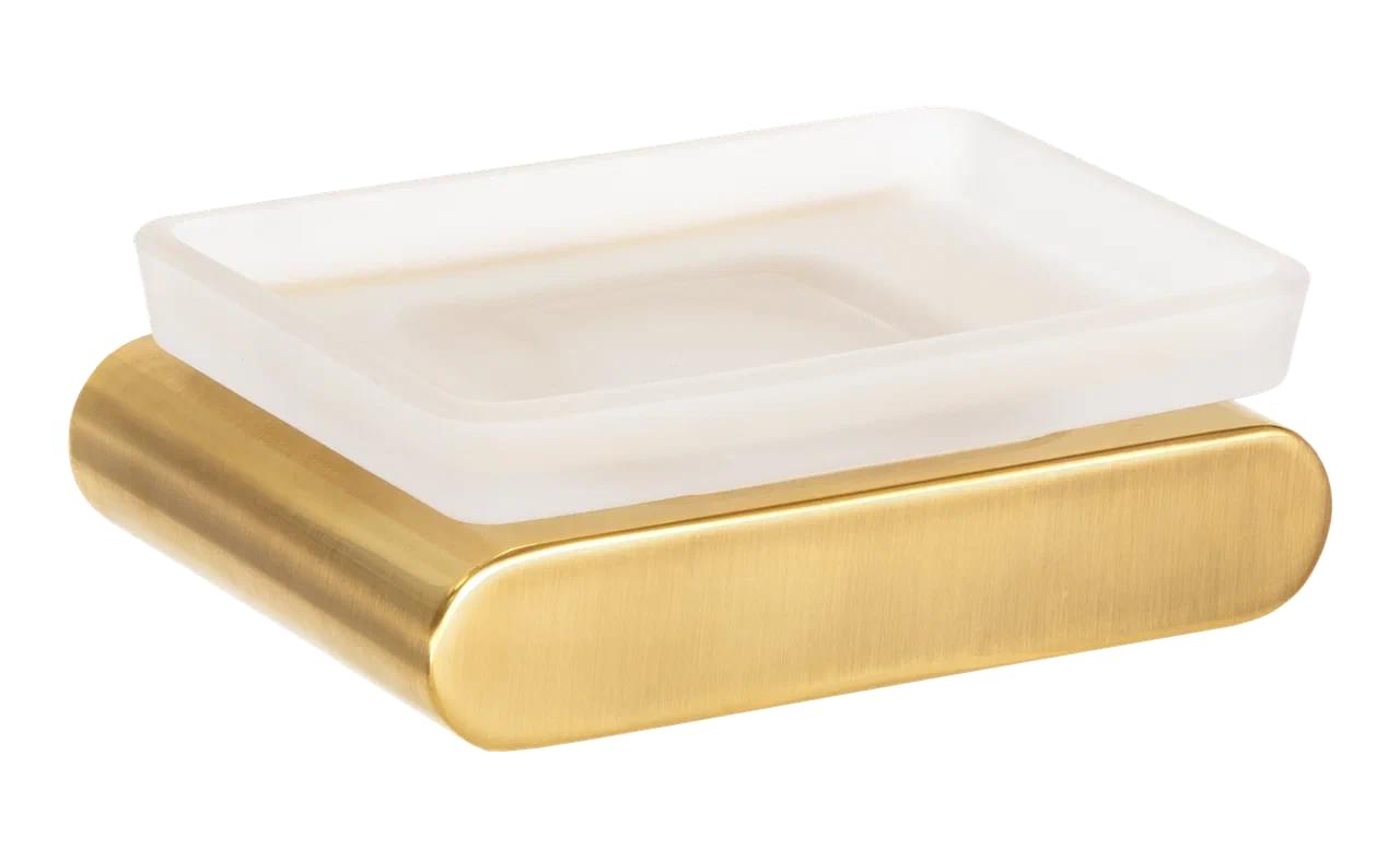 Плитка Remer Lounge Мыльница LOUNGE золото брашированное  поверхность брашированная