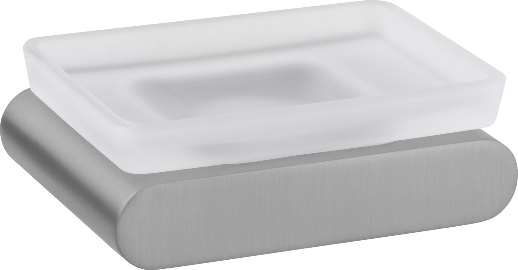 Плитка Remer Lounge Мыльница LOUNGE никель матовый брашированный  поверхность микс