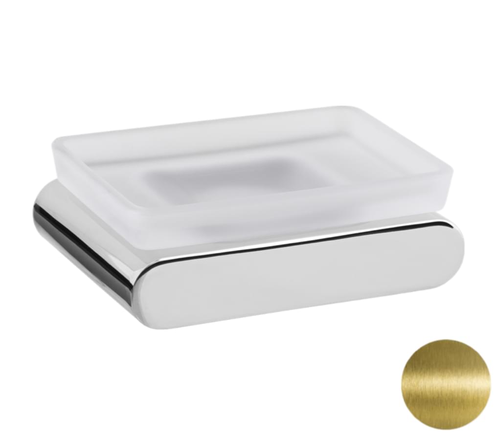 Плитка Remer Lounge Мыльница LOUNGE состаренная латунь  поверхность брашированная