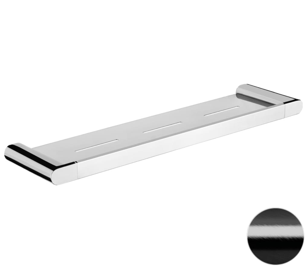 Плитка Remer Lounge Полка 51 см LOUNGE черный брашированный хром  поверхность брашированная