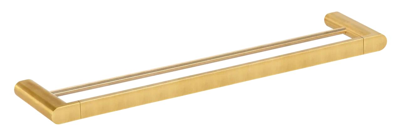 Плитка Remer Lounge Полотенцедержатель двойной 60 см LOUNGE золото брашированное  поверхность брашированная