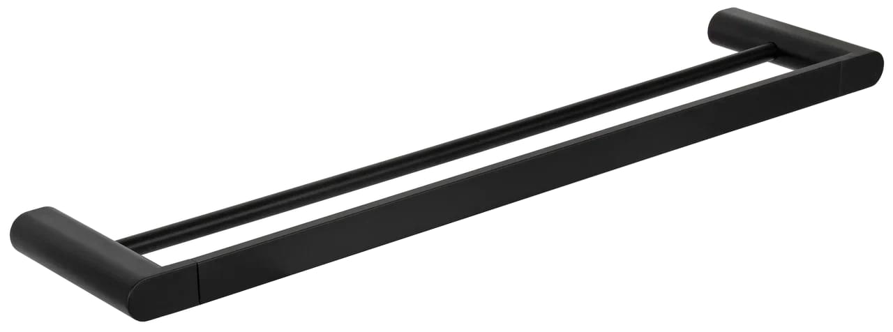 Плитка Remer Lounge Полотенцедержатель двойной 60 см LOUNGE черный матовый  поверхность матовая