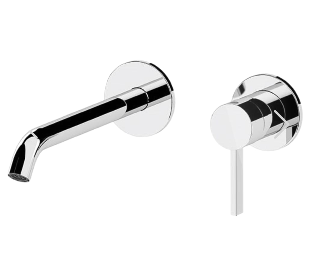 Плитка Remer Metrica Встраиваемый округлый смеситель для раковины METRICA хром  поверхность глянец