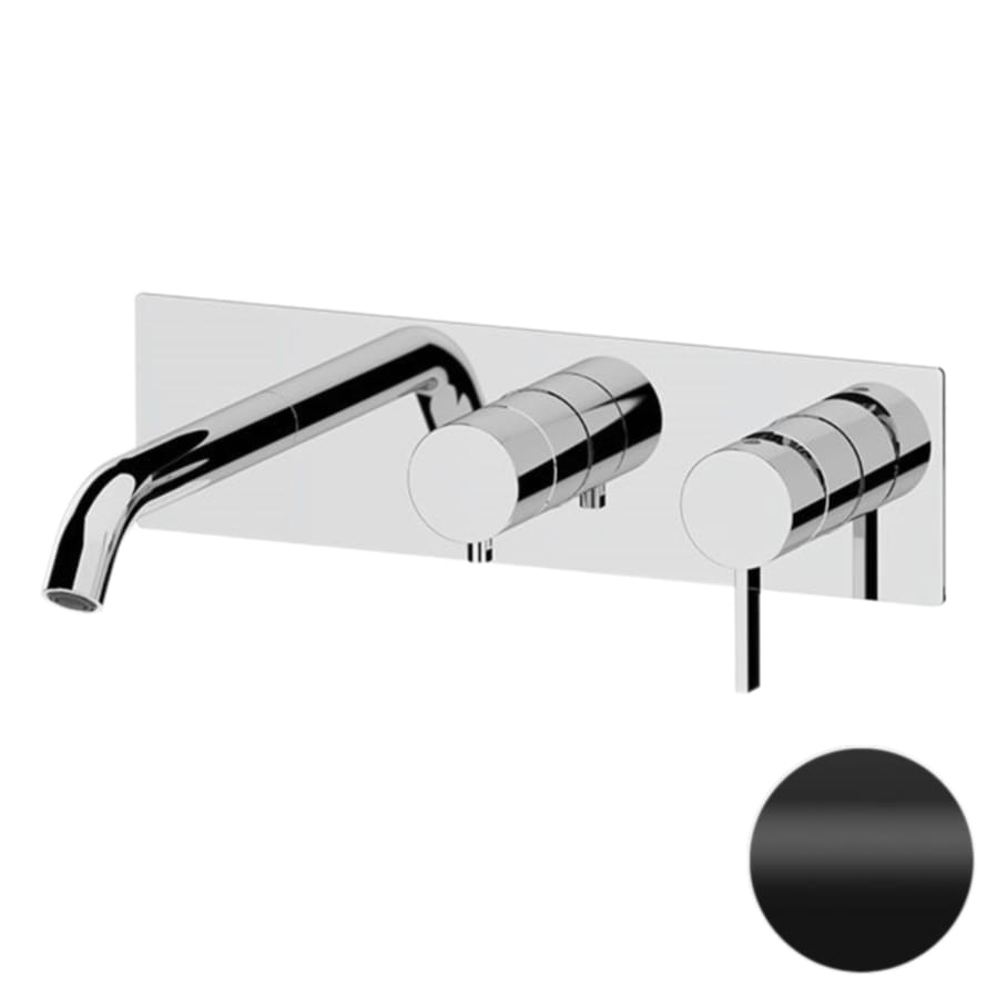 Плитка Remer Metrica Встраиваемый смеситель для ванны квадратный METRICA черный матовый  поверхность матовая