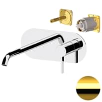 Плитка Remer Metrica Встраиваемый смеситель для раковины METRICA округлый золото глянцевое поверхность глянец