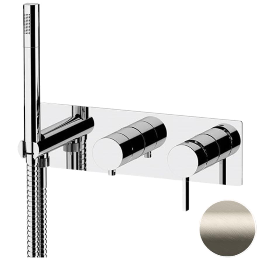 Плитка Remer Metrica Встраиваемый смеситель квадратный для душа METRICA сталь  поверхность матовая