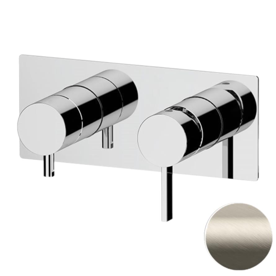 Плитка Remer Metrica Встриваемый смеситель для душа METRICA квадратный сталь  поверхность матовая