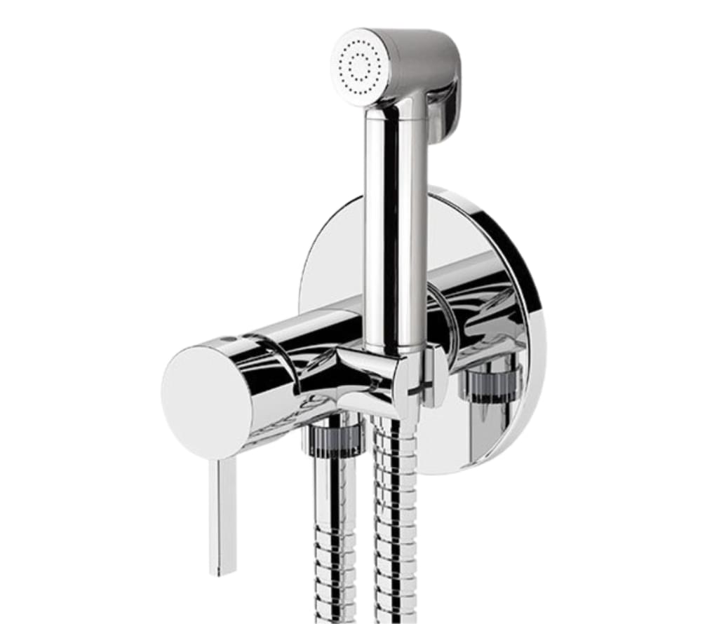 Плитка Remer Metrica Гигиенический душ со смесителем METRICA хром  поверхность глянец