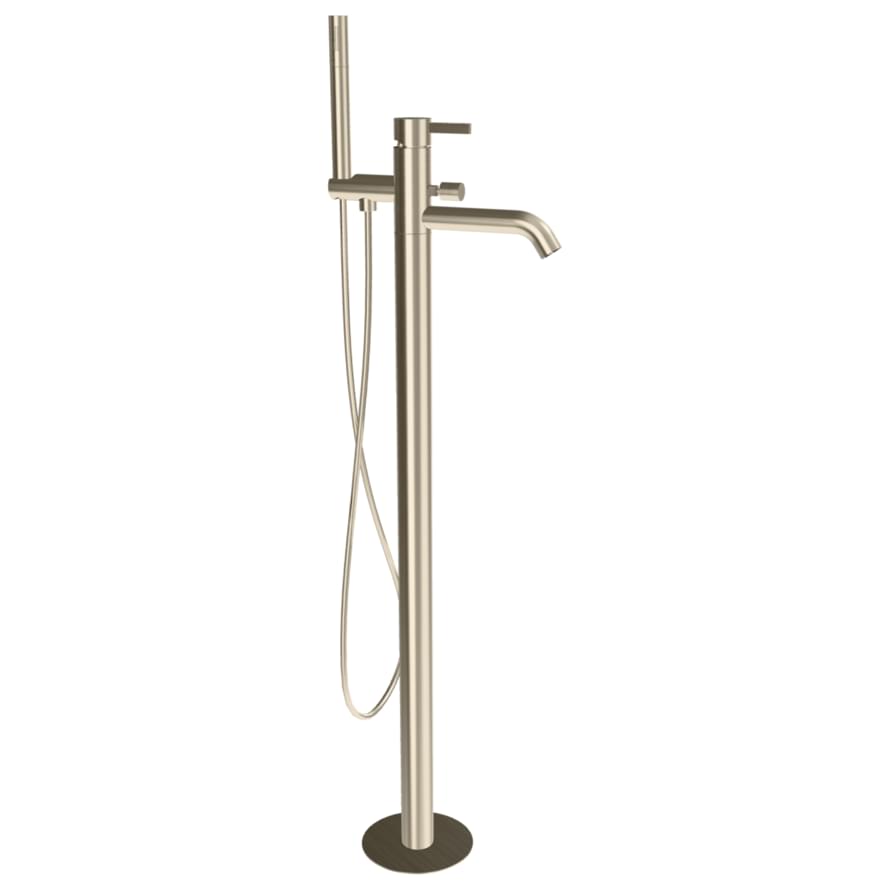 Плитка Remer Metrica Округлый смеситель для ванны METRICA сталь  поверхность матовая