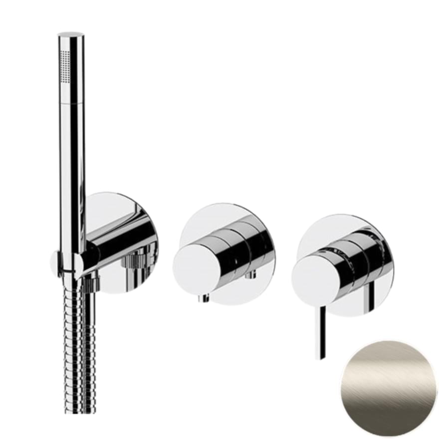 Плитка Remer Metrica Округлый смеситель для душа METRICA хром  поверхность глянец