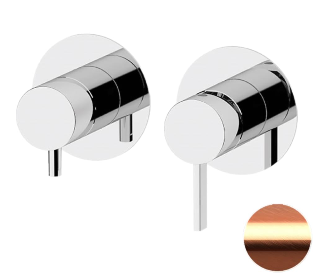 Плитка Remer Metrica Смеситель встраиваемый для душа METRICA медь брашированная  поверхность брашированная