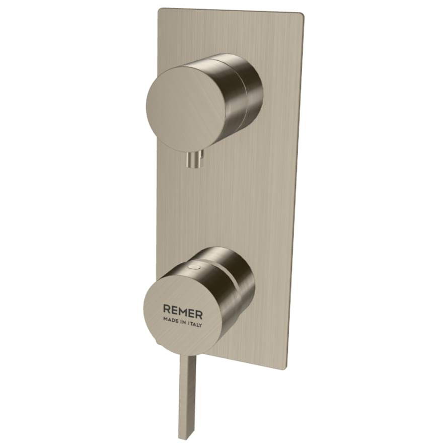 Плитка Remer Metrica Смеситель встраиваемый для душа METRICA сталь  поверхность матовая