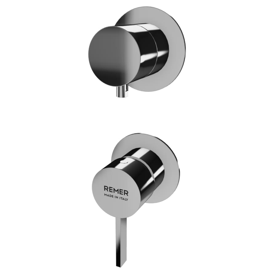 Плитка Remer Metrica Смеситель встраиваемый для душа METRICA хром  поверхность глянец
