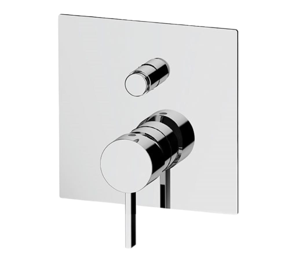 Плитка Remer Metrica Смеситель встраиваемый для душа на 2 выхода METRICA хром  поверхность глянец