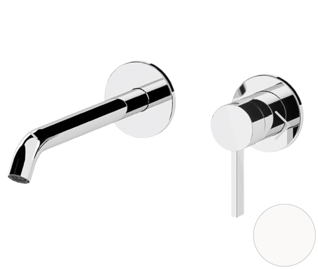 Плитка Remer Metrica Смеситель встраиваемый для раковины METRICA белый матовый  поверхность матовая