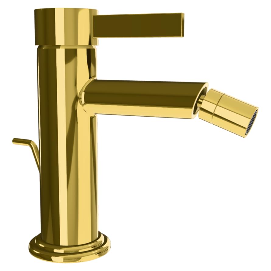 Плитка Remer Metrica Смеситель для биде METRICA золото глянцевое  поверхность глянец