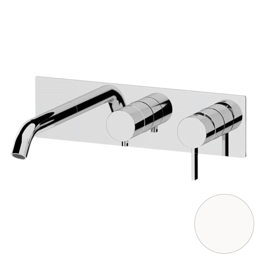 Плитка Remer Metrica Смеситель для ванны встраиваемый METRICA белый матовый  поверхность матовая