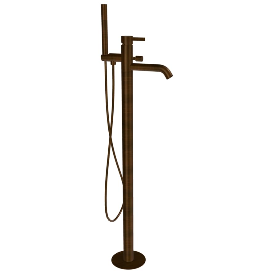 Плитка Remer Metrica Смеситель для ванны напольный METRICA бронза масляная  поверхность матовая