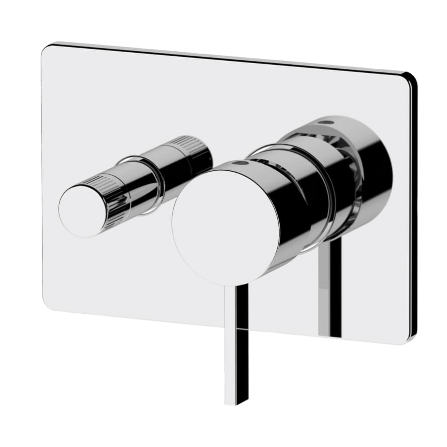 Плитка Remer Metrica Смеситель для душа METRICA квадратный хром  поверхность глянец