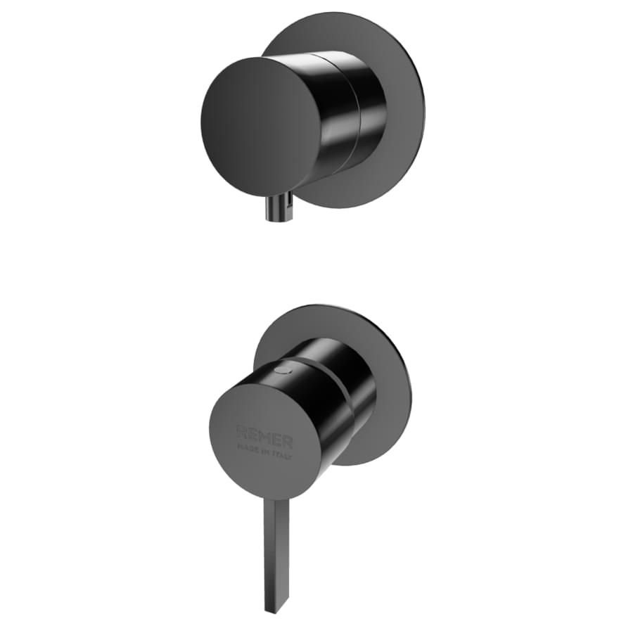 Плитка Remer Metrica Смеситель для душа METRICA черный брашированный хром встраиваемый  поверхность брашированная