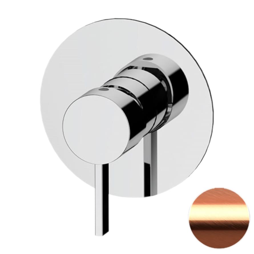 Плитка Remer Metrica Смеситель для душа на 1 выход METRICA медь брашированная  поверхность брашированная