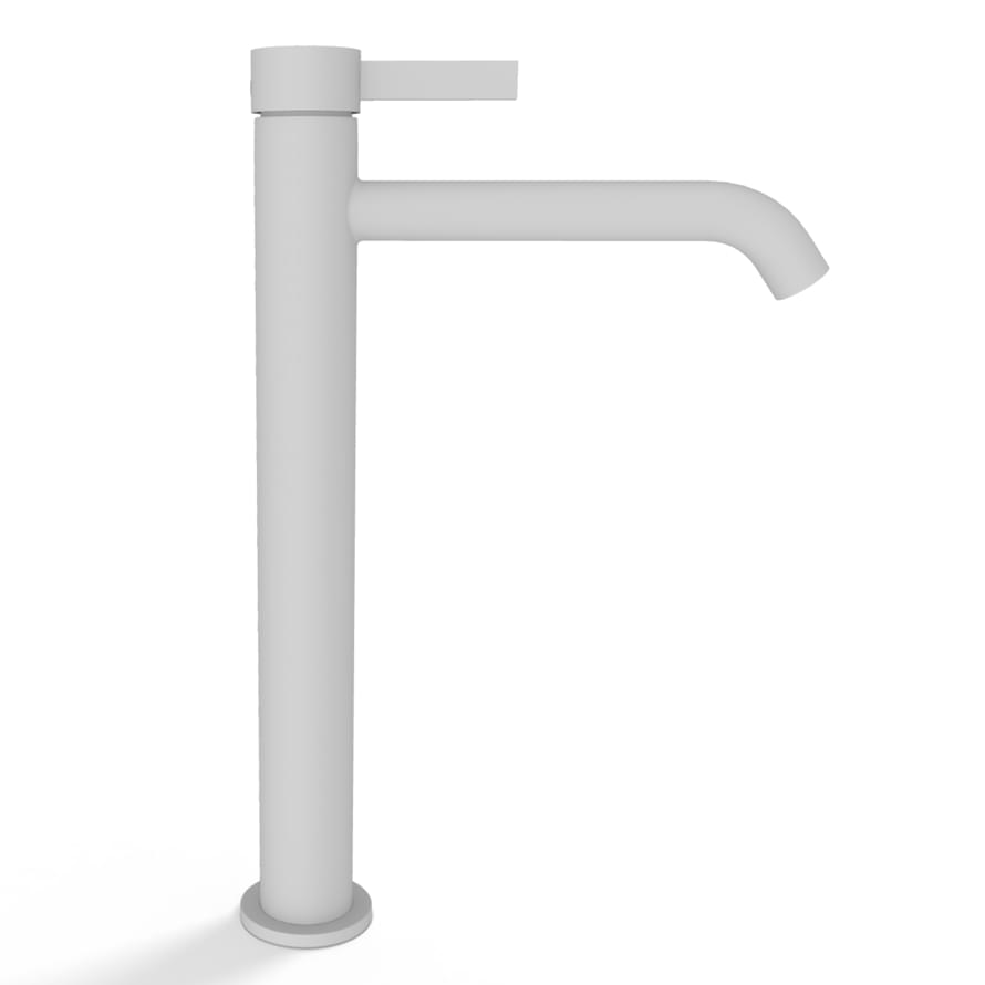 Плитка Remer Metrica Смеситель для раковины METRICA белый матовый высокий  поверхность матовая