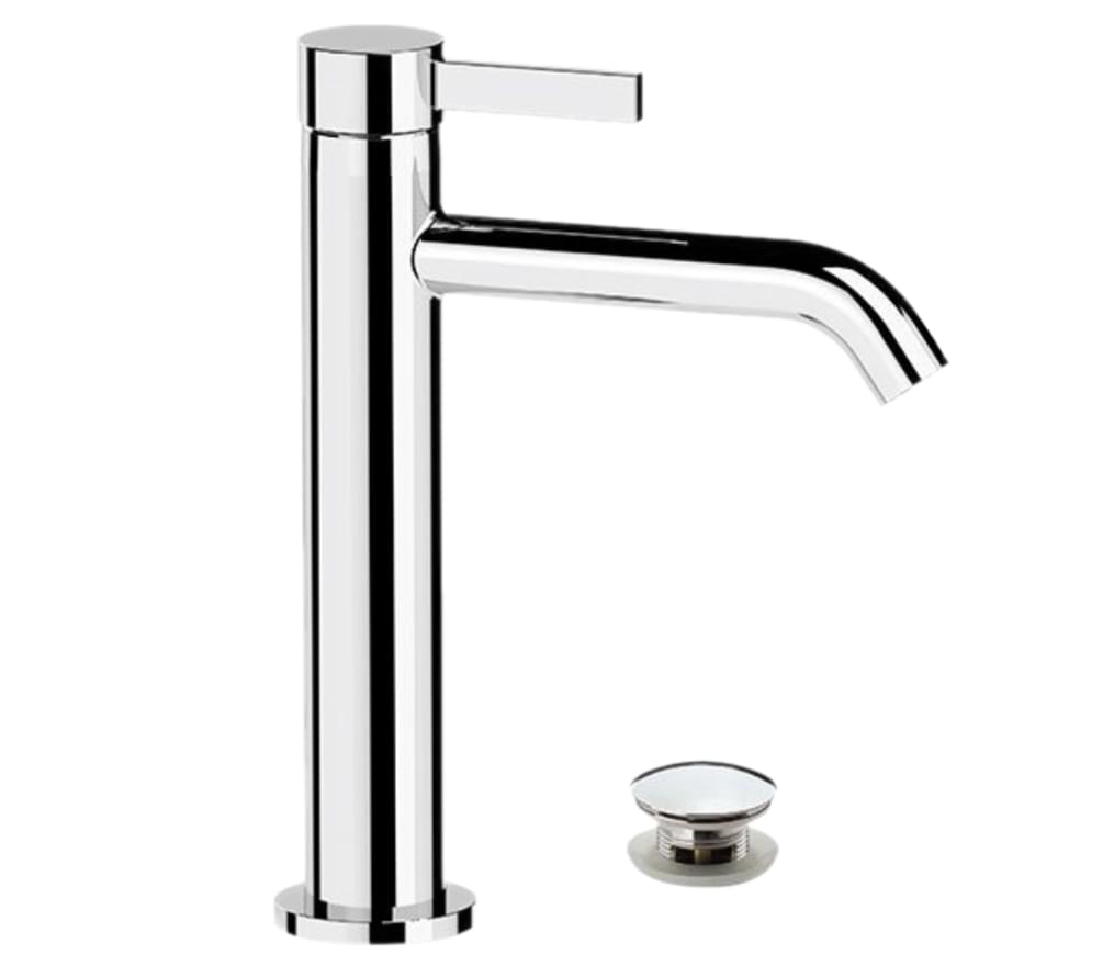 Плитка Remer Metrica Смеситель для раковины METRICA г-образный хром  поверхность глянец