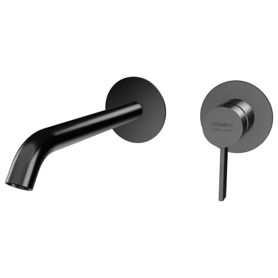 Плитка Remer Metrica Смеситель для раковины METRICA черный брашированный хром встраиваемый  поверхность брашированная