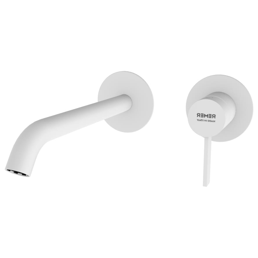 Плитка Remer Metrica Смеситель для раковины встраиваемый METRICA белый матовый  поверхность матовая